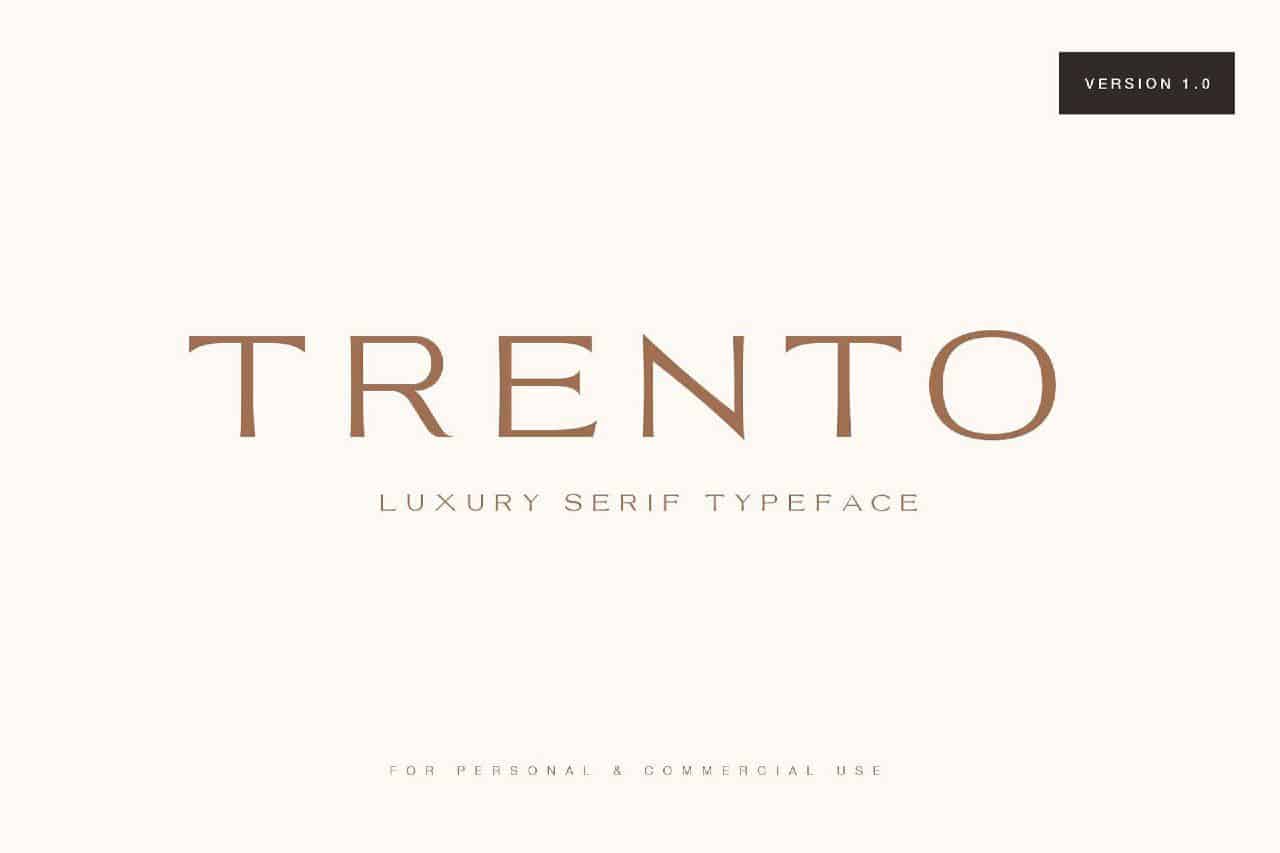 Download Trento font (typeface)