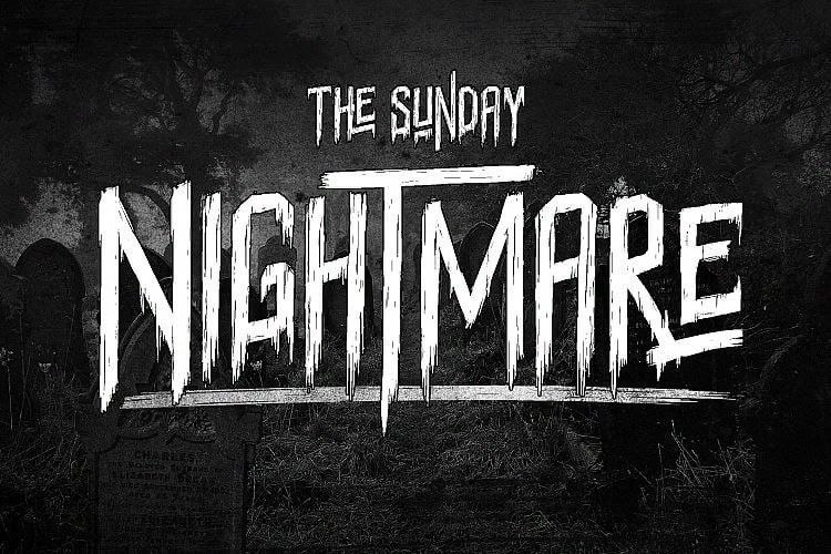 Download The Sunday Nightmare font (typeface)