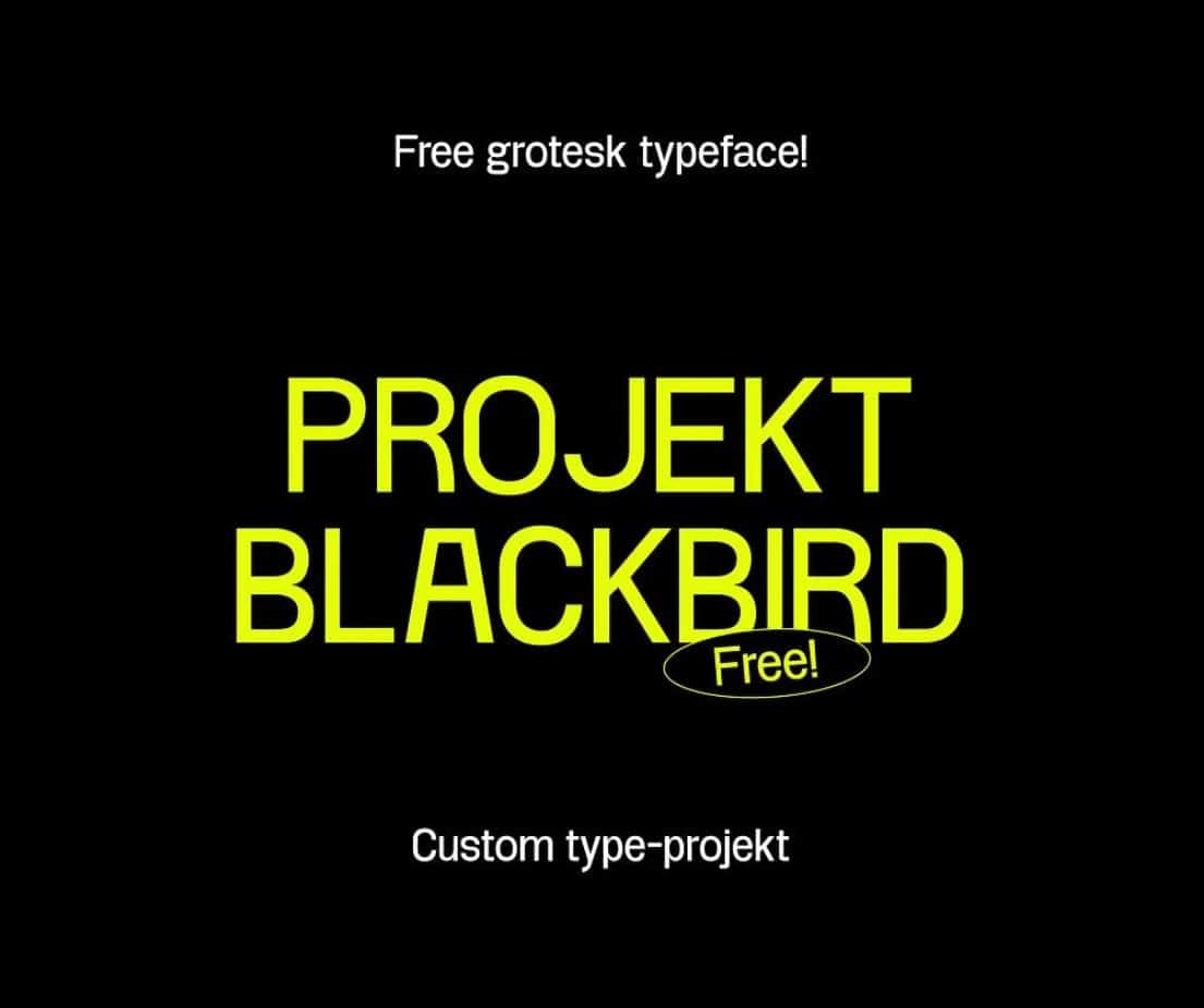 Download Project Blackbird font (typeface)
