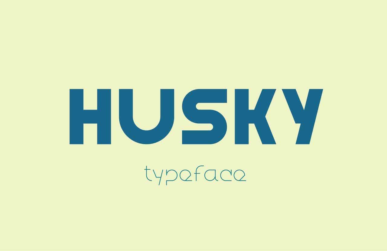 Download Husky font (typeface)