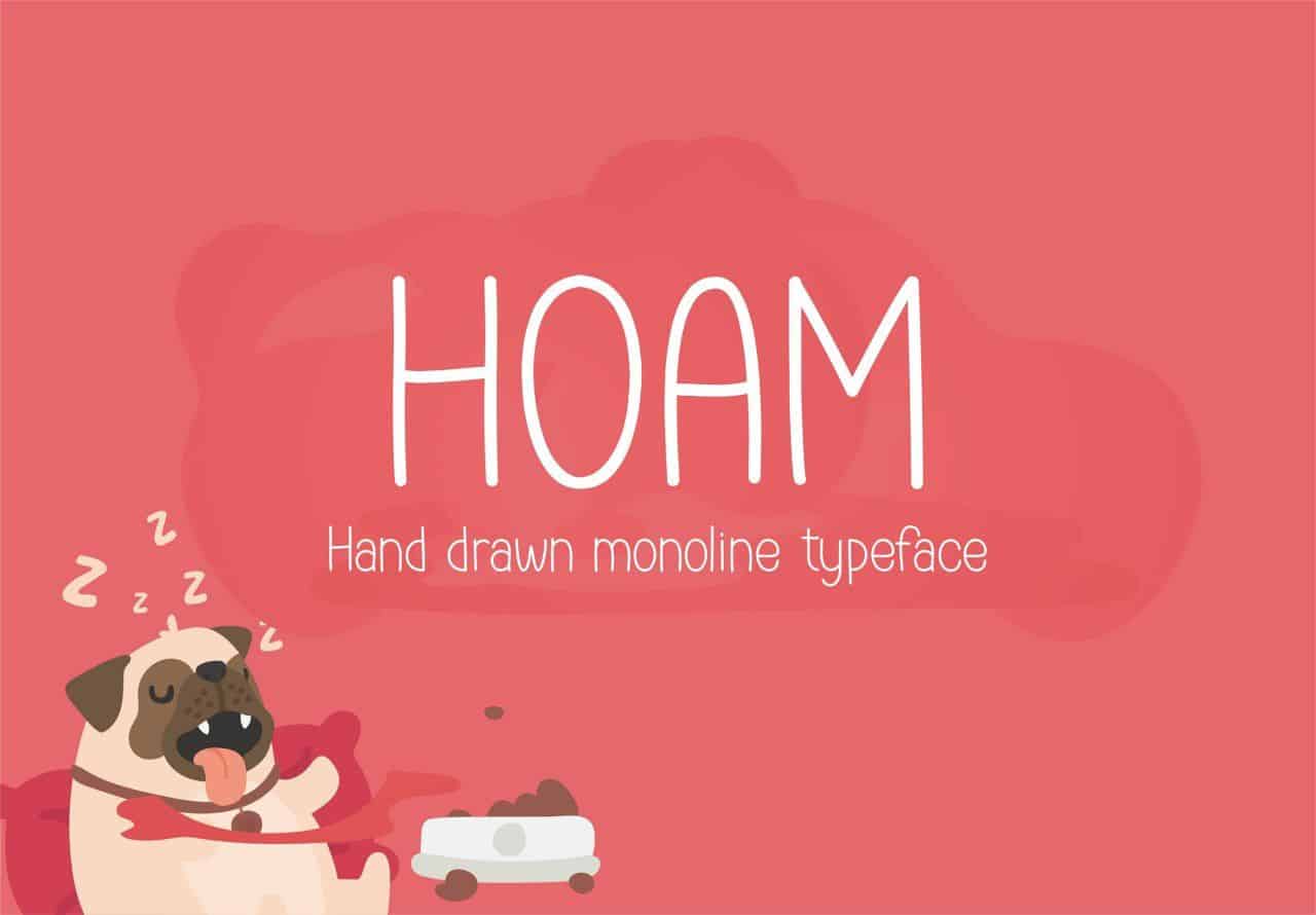 Download Hoam font (typeface)
