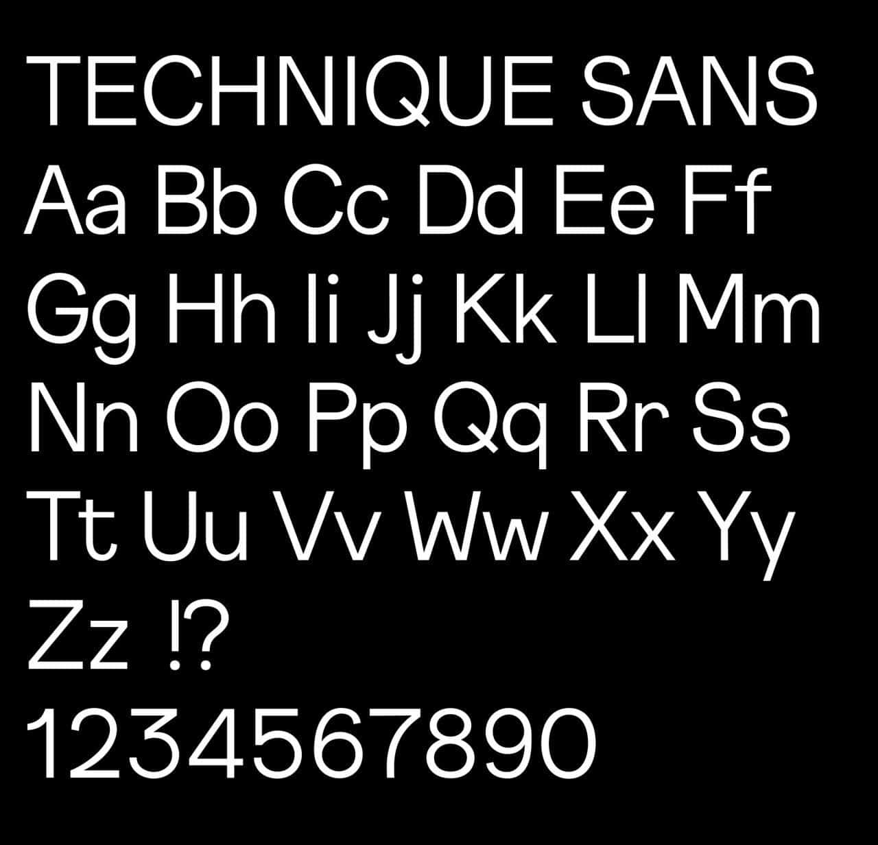 Download Technique font (typeface)