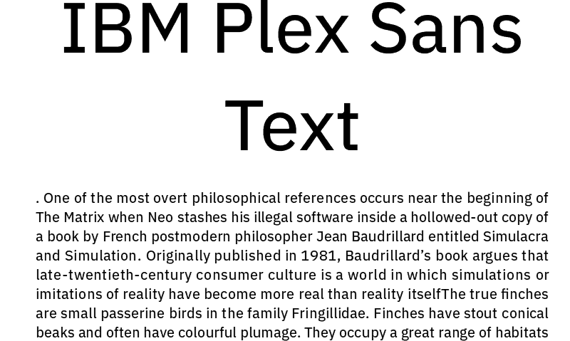 Download IBM Plex Sans font (typeface)
