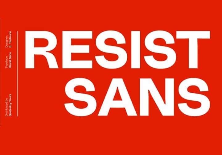 Download Resist font (typeface)