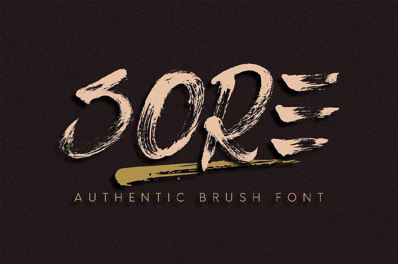 Download Sore Brush font (typeface)