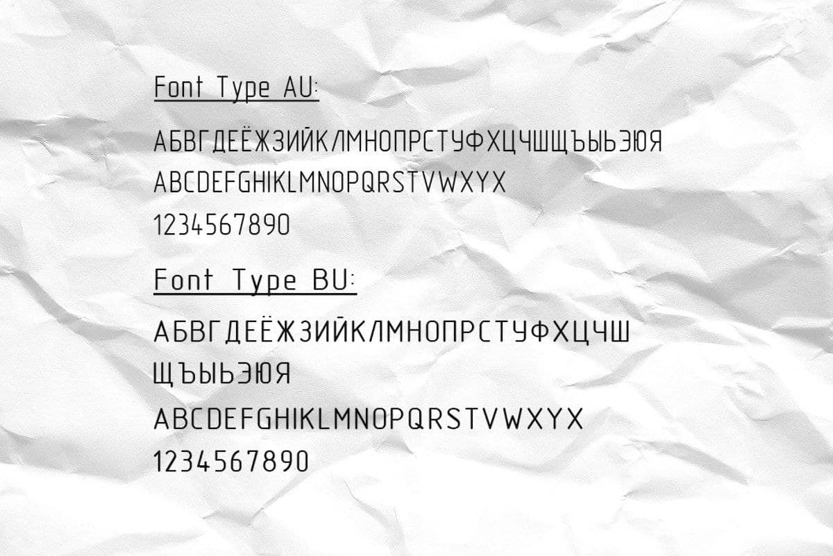 Download GOST type A font (typeface)