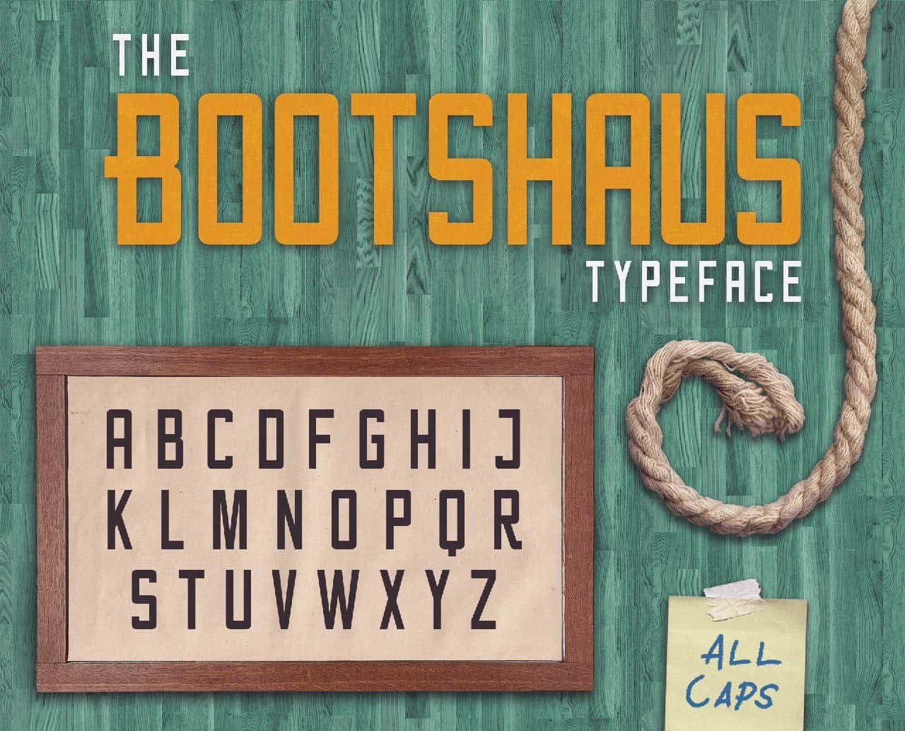 Download Bootshaus font (typeface)