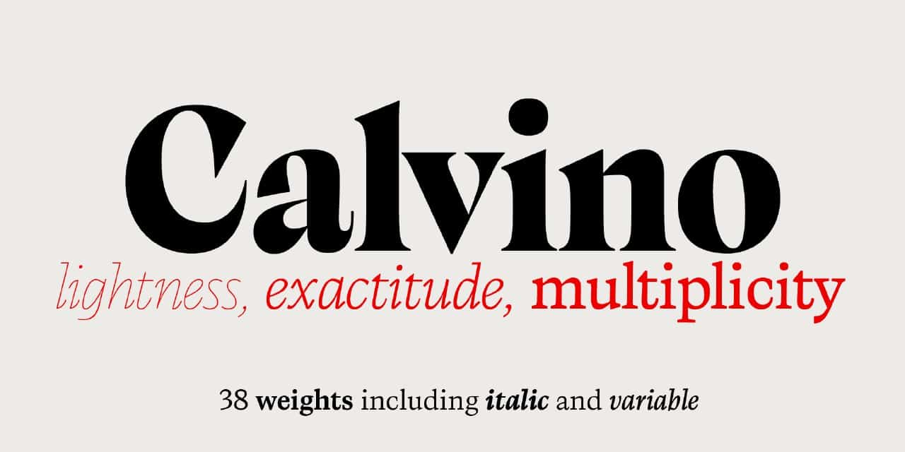 Download Calvino font (typeface)