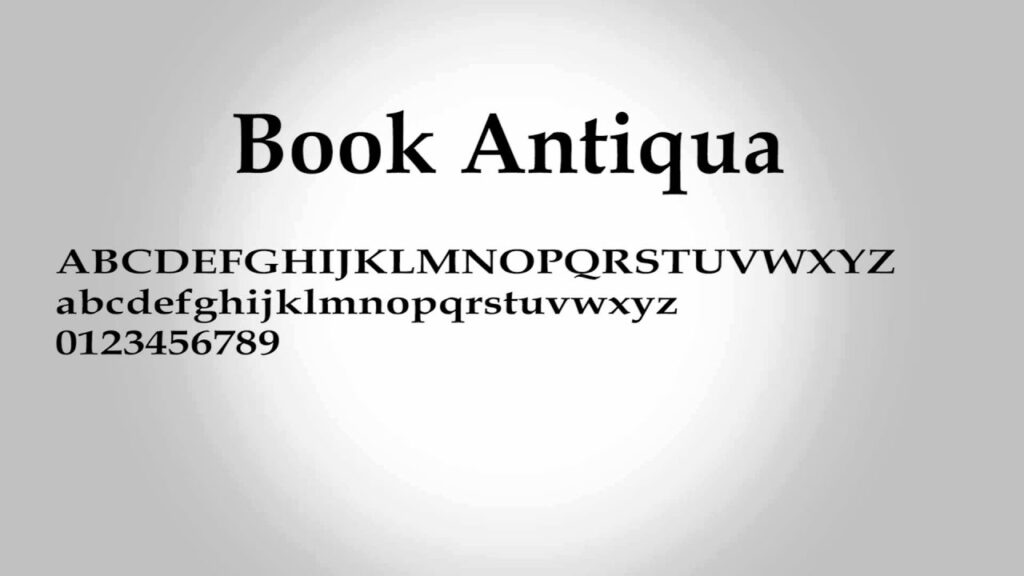 Download Book Antiqua font (typeface)