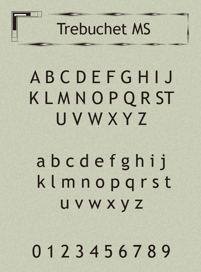 Download Trebuchet MS font (typeface)