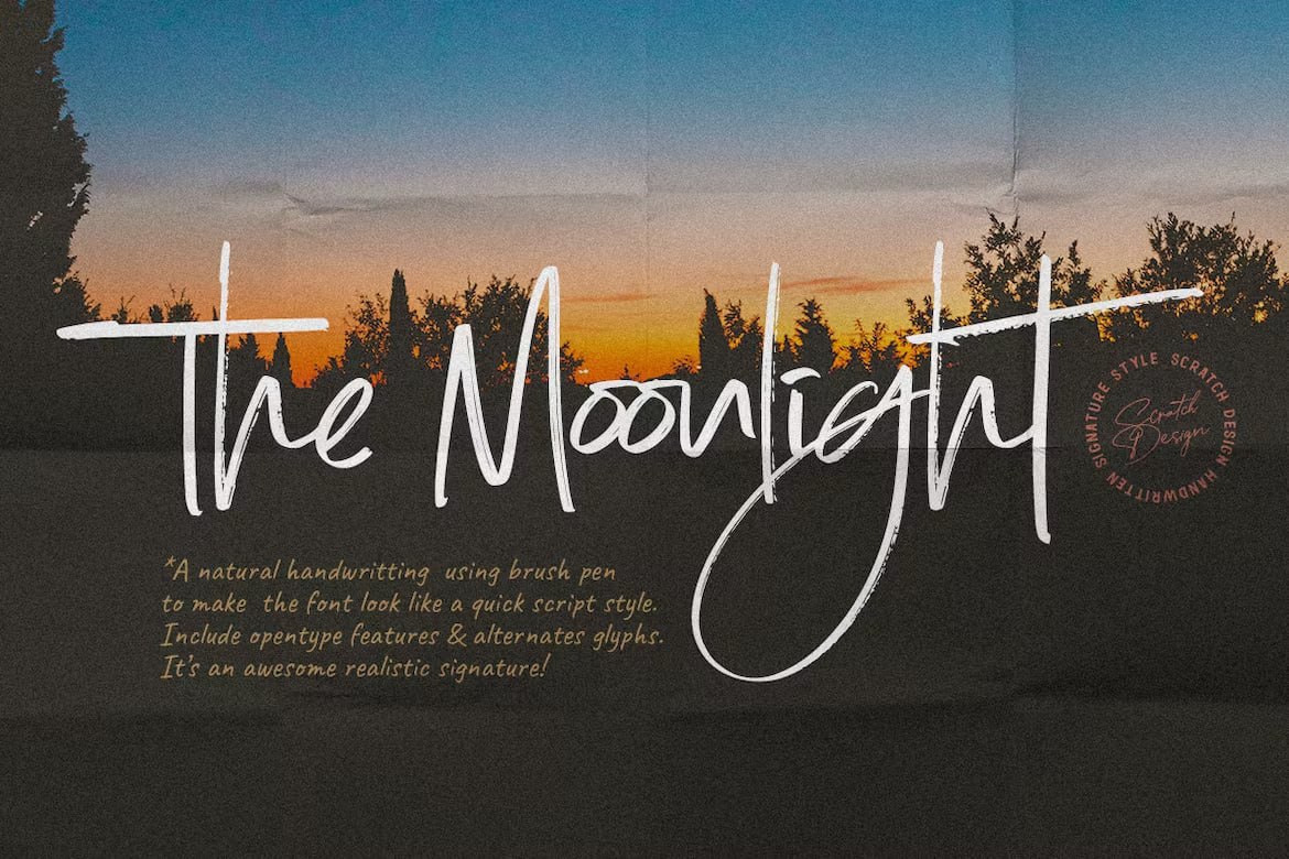 Download Moonlight font (typeface)